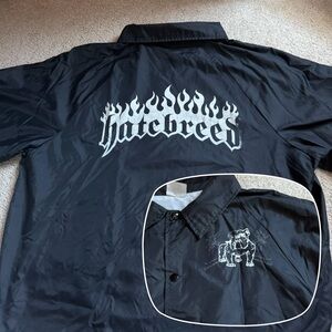 Vintage Hatebreed windbreaker jacket XL 90s Victory Records Auburn Sportswear